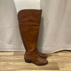 Vince Camuto Tan Over the Knee Boots